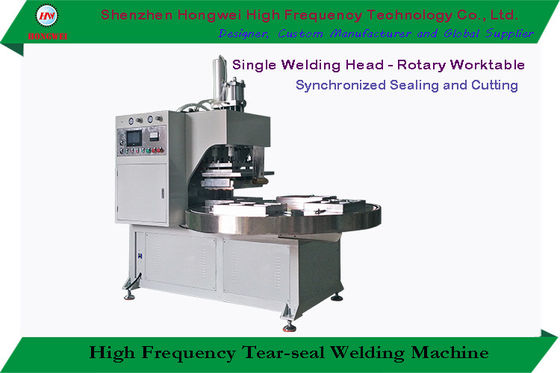 Turntable High Frequency Welding Machine Single Head For Big Toys Blister Pack